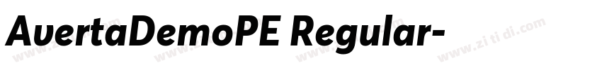 AvertaDemoPE Regular字体转换